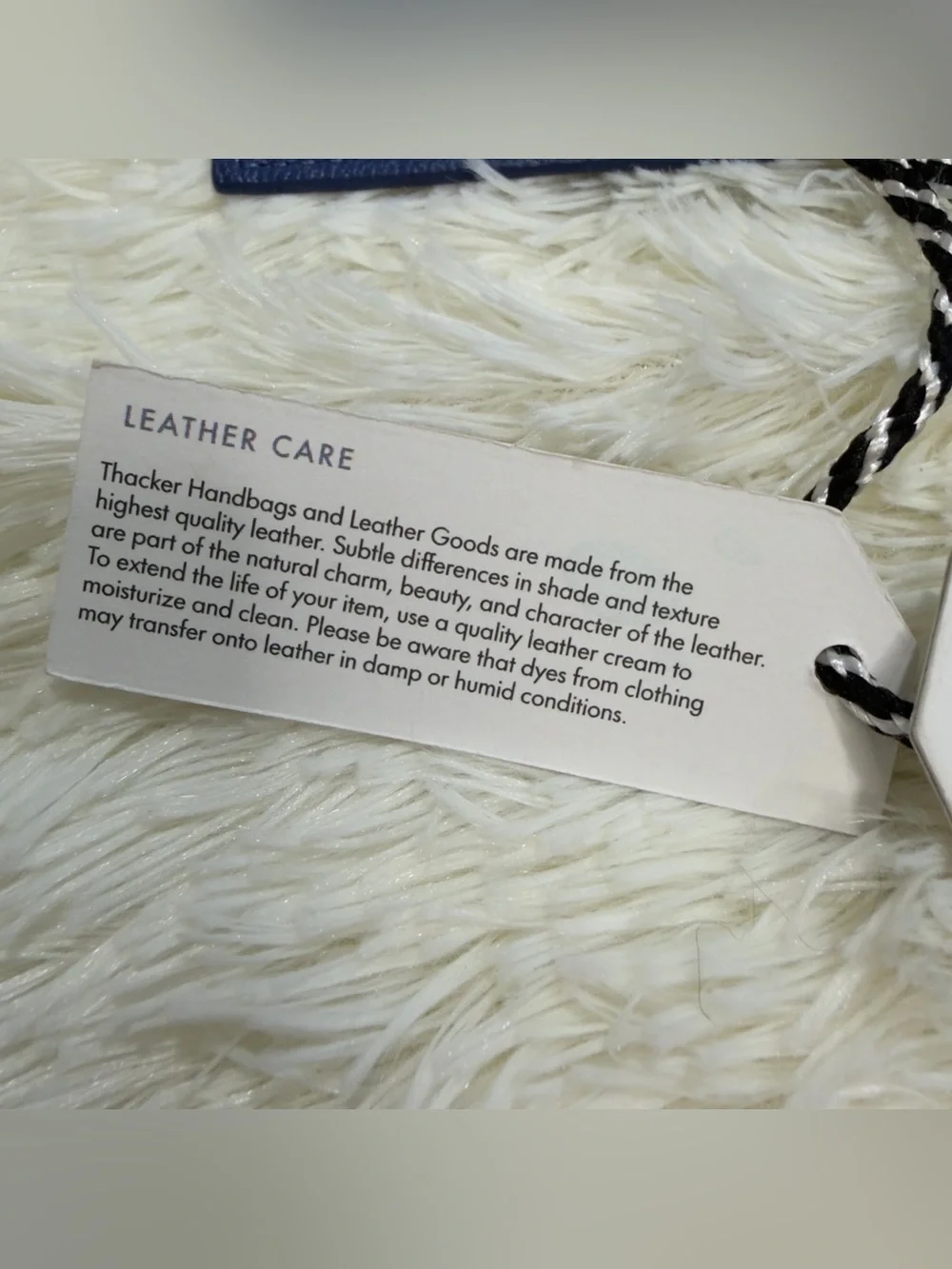 Thacker Navy Leather Card & Key Holder